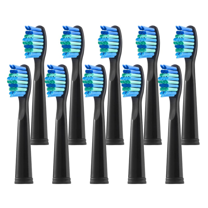teeteck 10 Pack Electric Toothbrush Replacement Heads Compatible with Fairywill FW-507/508/551/515/917/959/2011,FW-D1/D3/D7/D8,Toothbrush Replacement Heads Compatible with SEAGO 958/2316/SGKIDS-2303 - Image 1